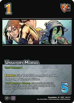 Unsavory Morsel 1