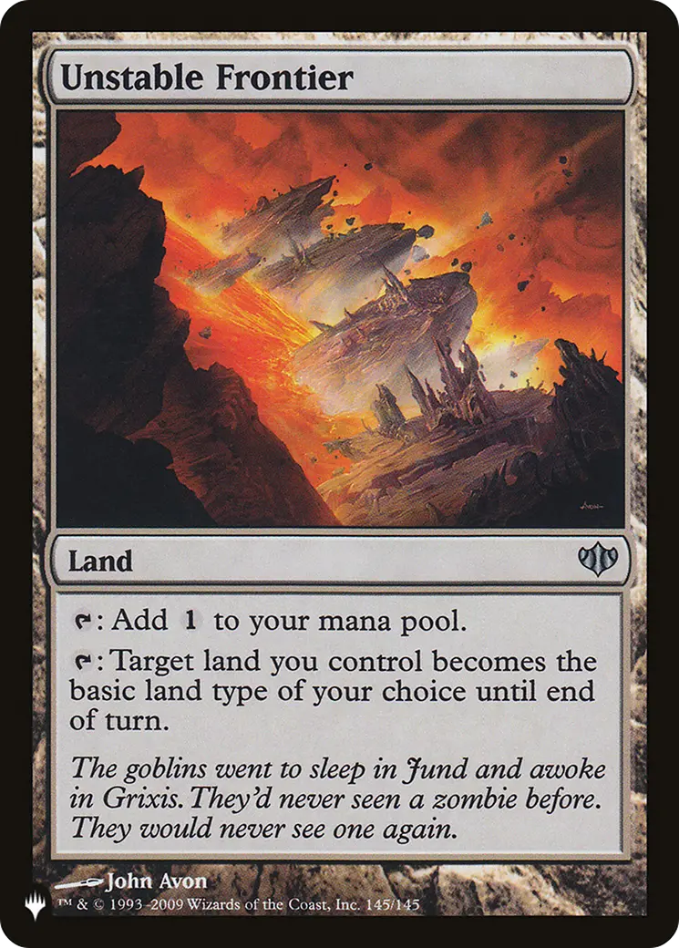Unstable Frontier [The List] 1