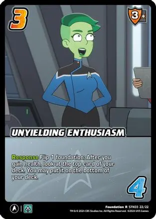 Unyielding Enthusiasm - Stk03 22/22 - R - Holofoil 1