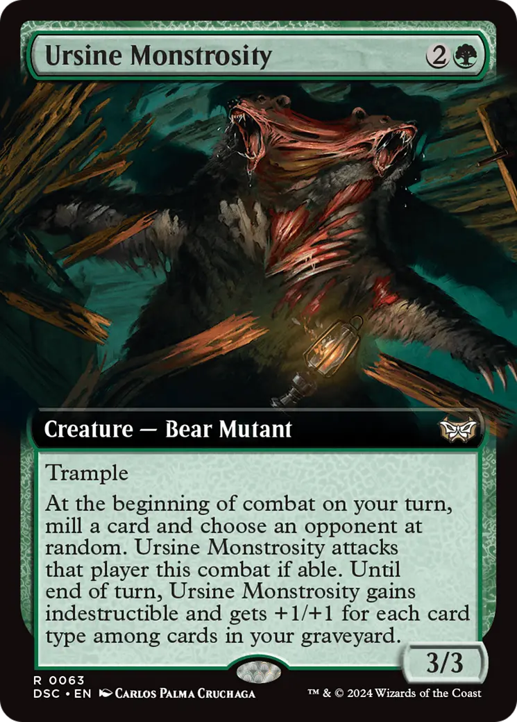 Ursine Monstrosity (Extended Art) [Duskmourn: House Of Horror Commander] 1
