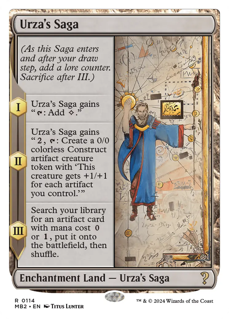 Urza's Saga (White Border) [Mystery Booster 2] 1