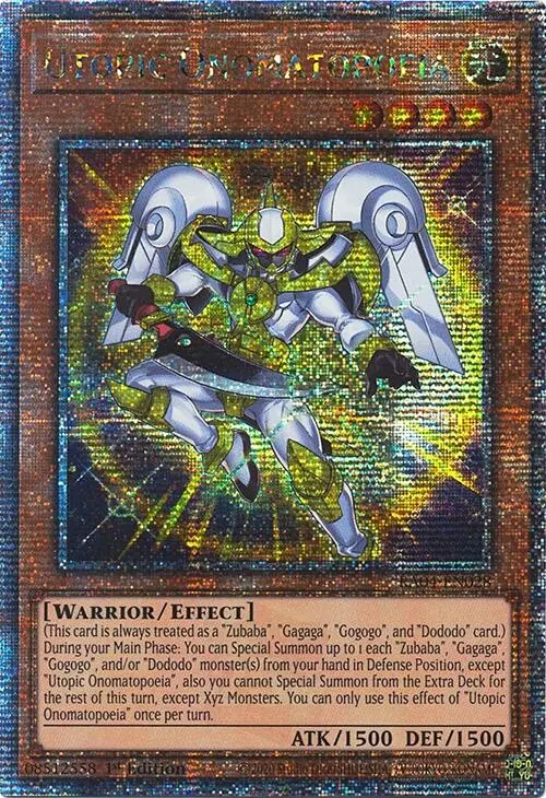 Utopic Onomatopoeia [Ra04-En028] Quarter Century Secret Rare 1