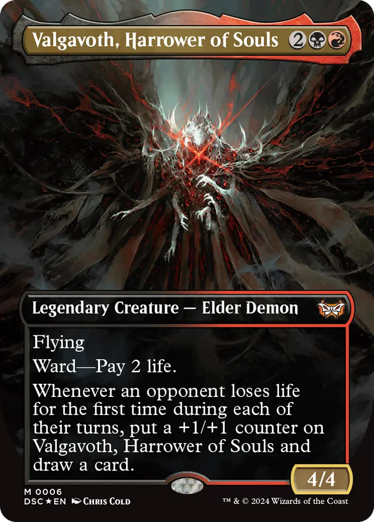Valgavoth, Harrower Of Souls (Borderless) [Duskmourn: House Of Horror Commander] 1