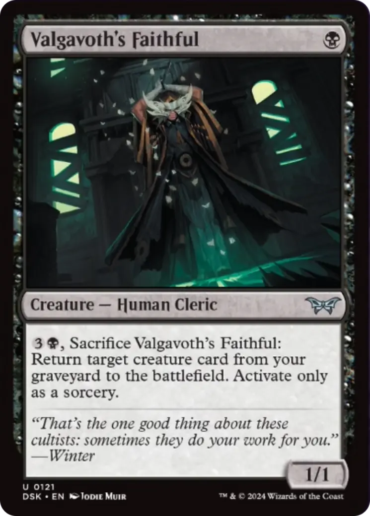 Valgavoth's Faithful [Duskmourn: House Of Horror] 1