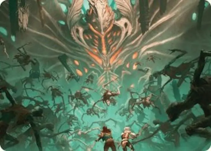 Valgavoth's Onslaught Art Card [Duskmourn: House Of Horror Art Series] 1