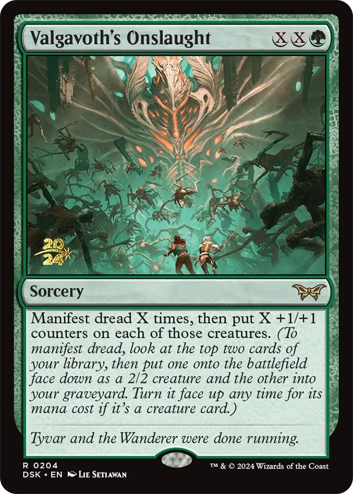 Valgavoth's Onslaught [Duskmourn: House Of Horror Prerelease Promos] 1