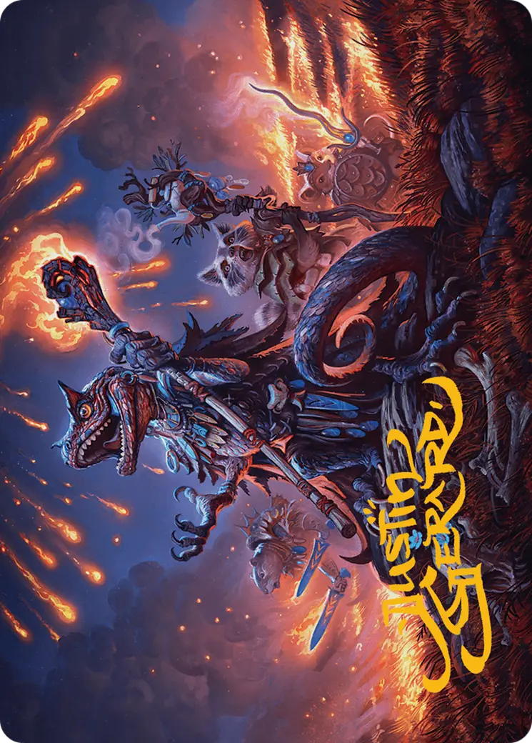 Valley Flamecaller Art Card (Gold-Stamped Signature) [Bloomburrow Art Series] 1