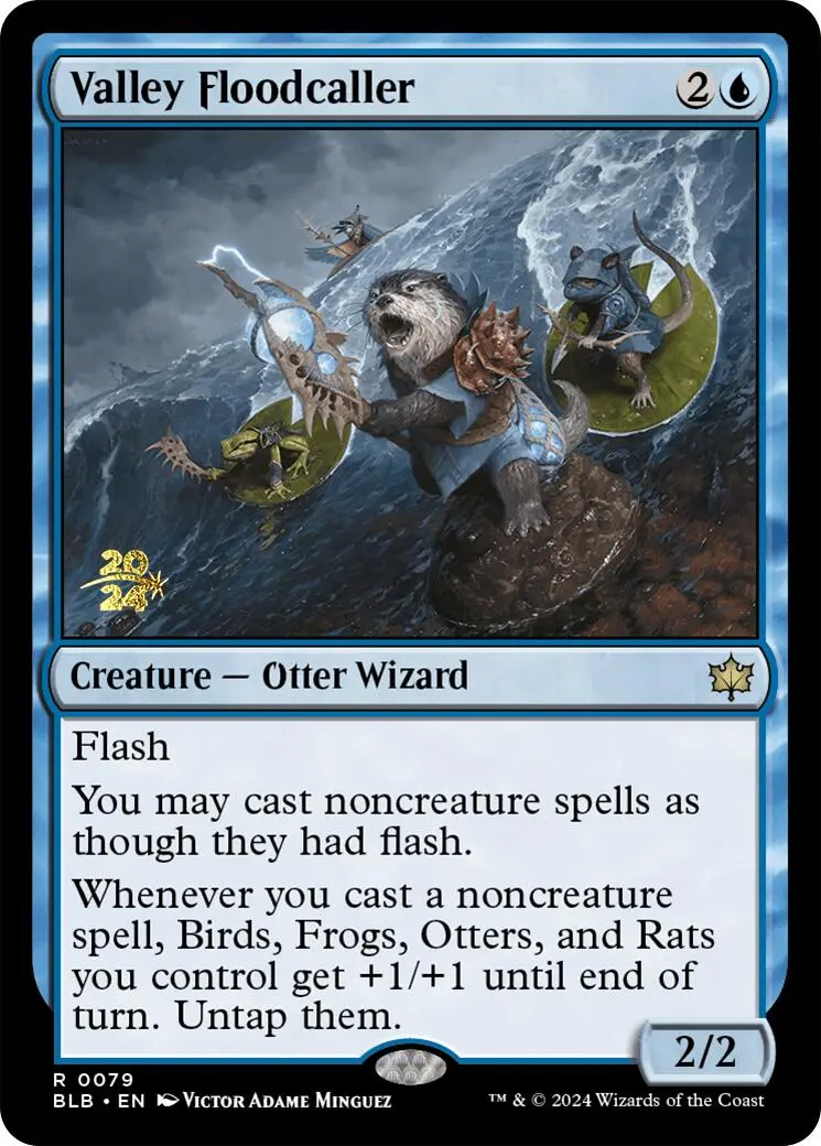 Valley Floodcaller [Bloomburrow Prerelease Promos] 1