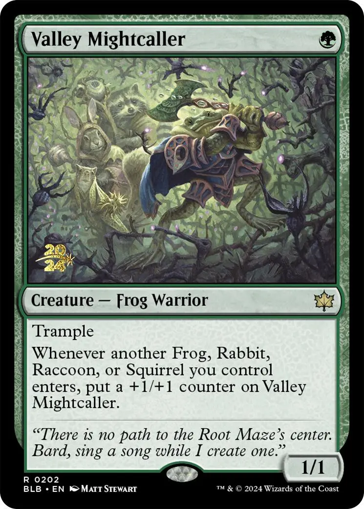 Valley Mightcaller [Bloomburrow Prerelease Promos] 1