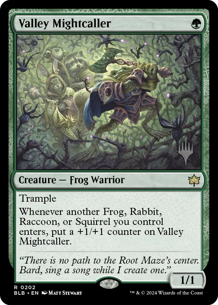 Valley Mightcaller (Promo Pack) [Bloomburrow Promos] 1