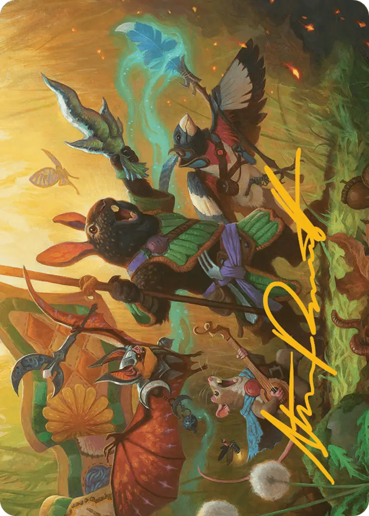 Valley Questcaller Art Card (Gold-Stamped Signature) [Bloomburrow Art Series] 1