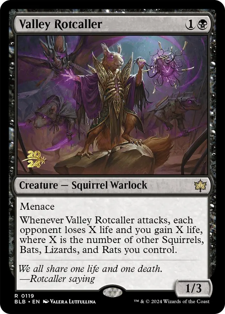 Valley Rotcaller [Bloomburrow Prerelease Promos] 1