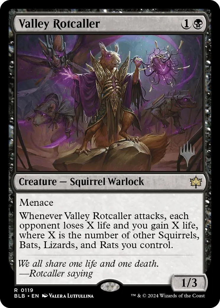 Valley Rotcaller (Promo Pack) [Bloomburrow Promos] 1
