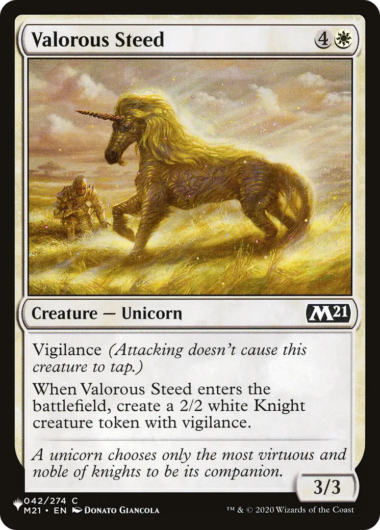 Valorous Steed [The List] 1