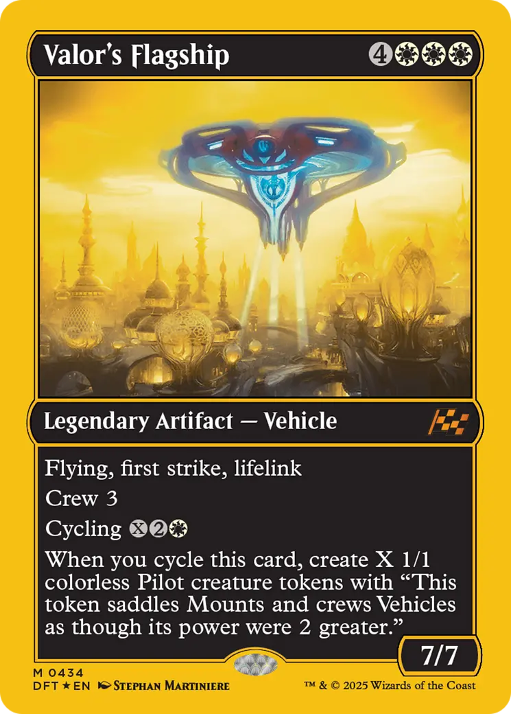 Valor's Flagship (First-Place Foil) [Aetherdrift] 1