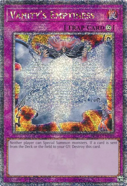 Vanity's Emptiness (Quarter Century Secret Rare) [Ra03-En246] Quarter Century Secret Rare 1