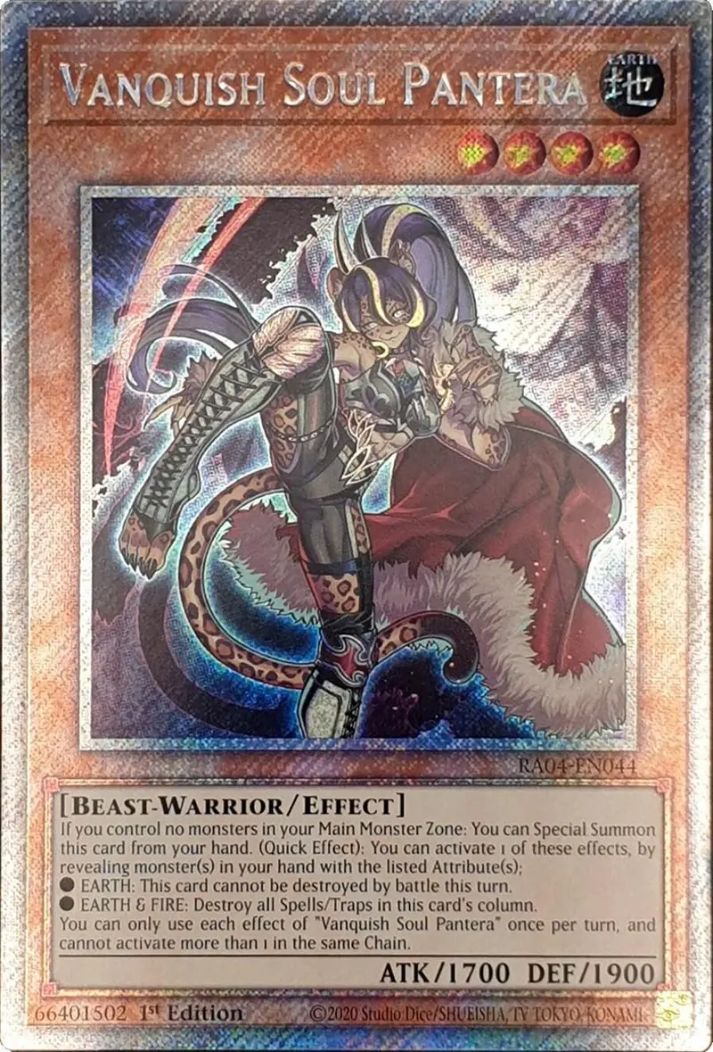 Vanquish Soul Pantera [Ra04-En044] Platinum Secret Rare 1