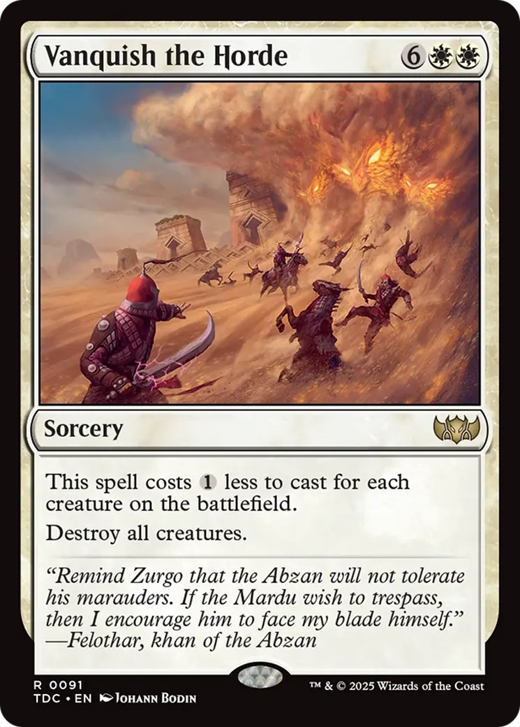 Vanquish The Horde [Tarkir: Dragonstorm Commander] 1
