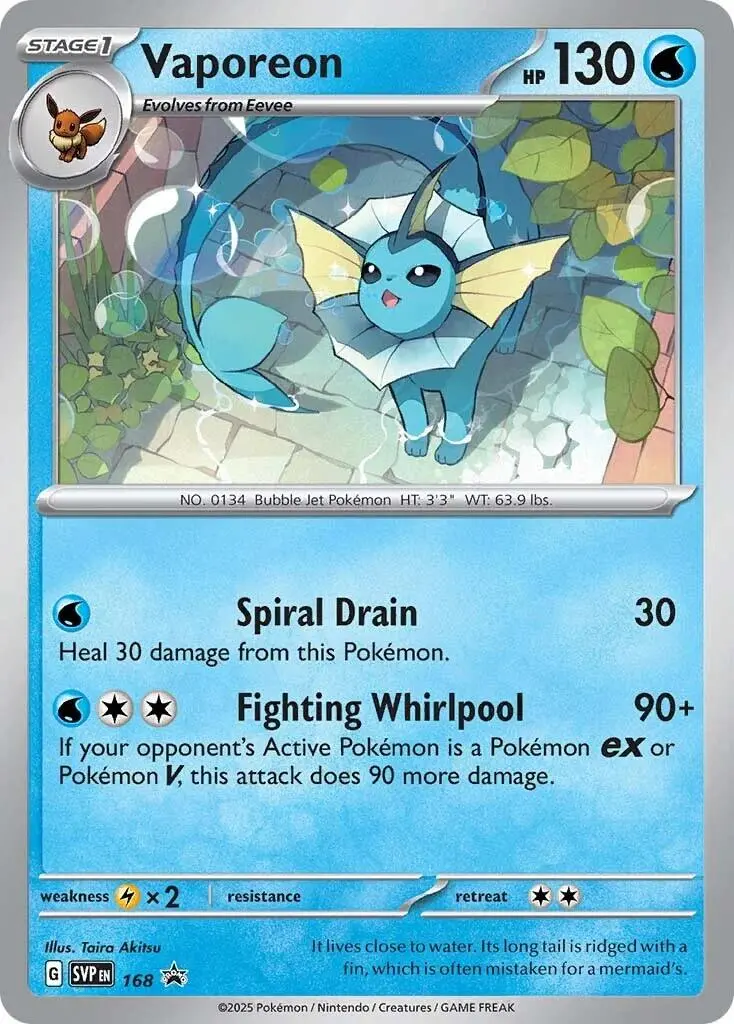 Vaporeon (Svp168) [Scarlet & Violet: Black Star Promos] 1