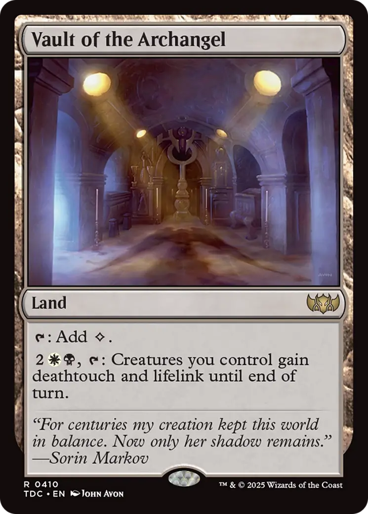 Vault Of The Archangel [Tarkir: Dragonstorm Commander] 1