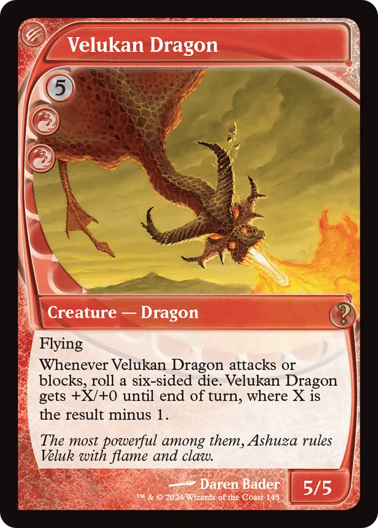 Velukan Dragon (Future Sight) [Mystery Booster 2] 1
