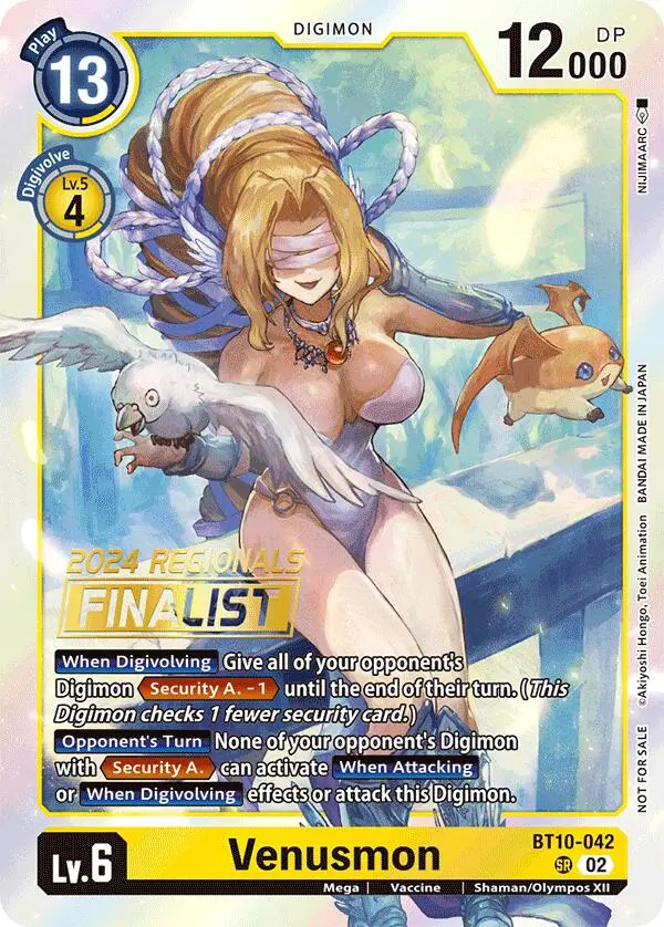 Venusmon [Bt10-042] (2024 Regionals Finalist) [Xros Encounter] 1