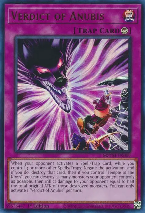 Verdict Of Anubis [Mztm-En009] Ultra Rare 1