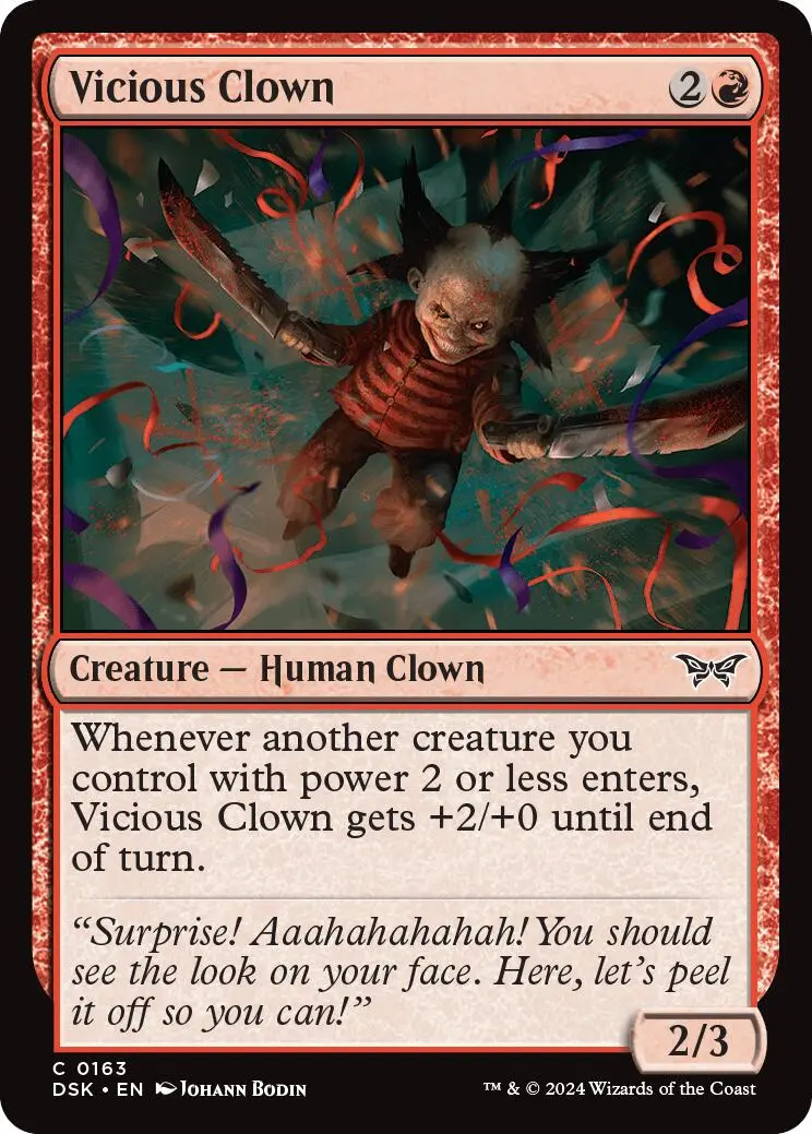 Vicious Clown [Duskmourn: House Of Horror] 1
