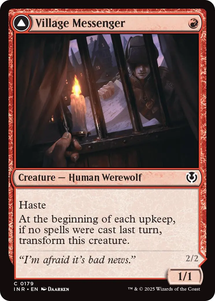 Village Messenger // Moonrise Intruder [Innistrad Remastered] 1