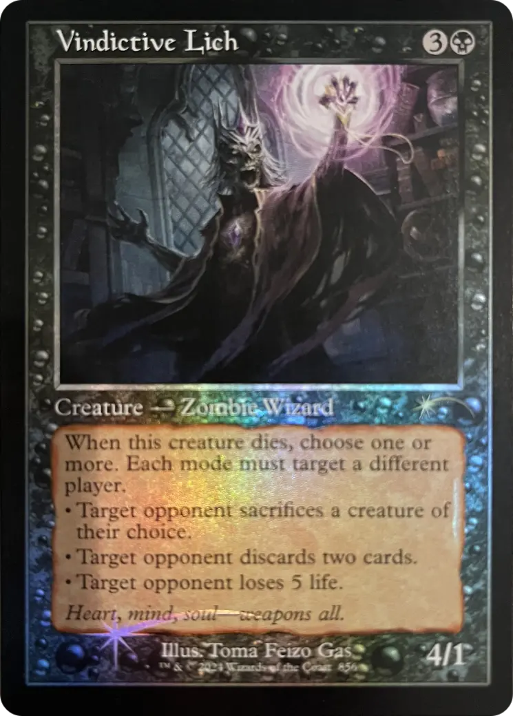 Vindictive Lich (Retro Frame) [Secret Lair Drop Series] 1