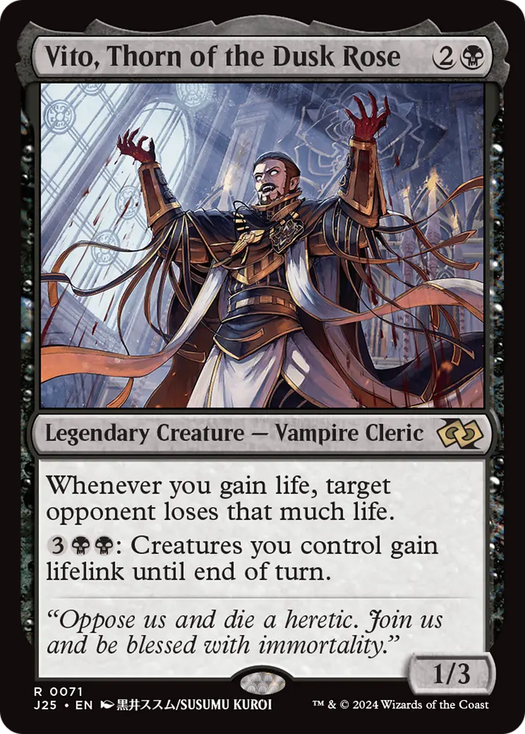 Vito, Thorn Of The Dusk Rose (Anime) [Foundations Jumpstart] 1