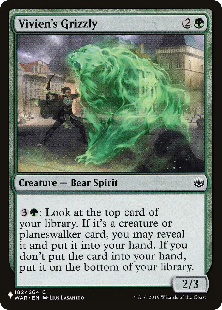 Vivien's Grizzly [The List] 1