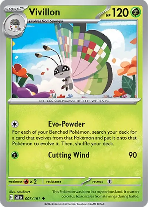 Vivillon (007/191) [Scarlet & Violet: Surging Sparks] 1
