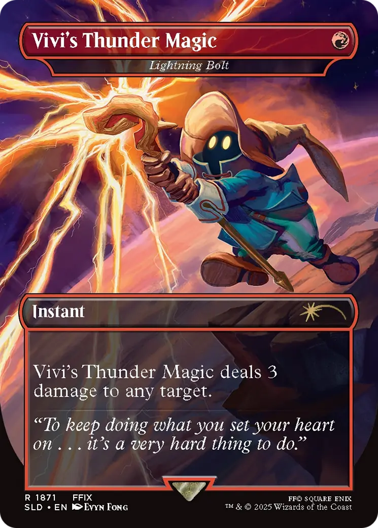 Vivi's Thunder Magic - Lightning Bolt [Secret Lair Drop Series] 1