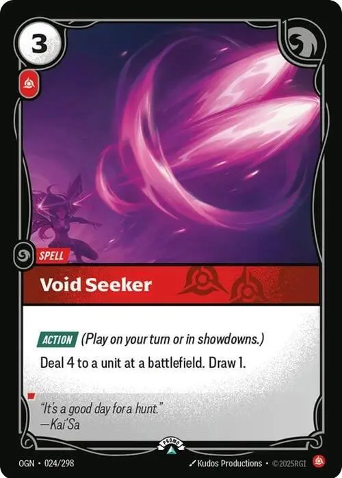 Void Seeker - Riftbound Organized Play Promotional Cards (Opp) 1