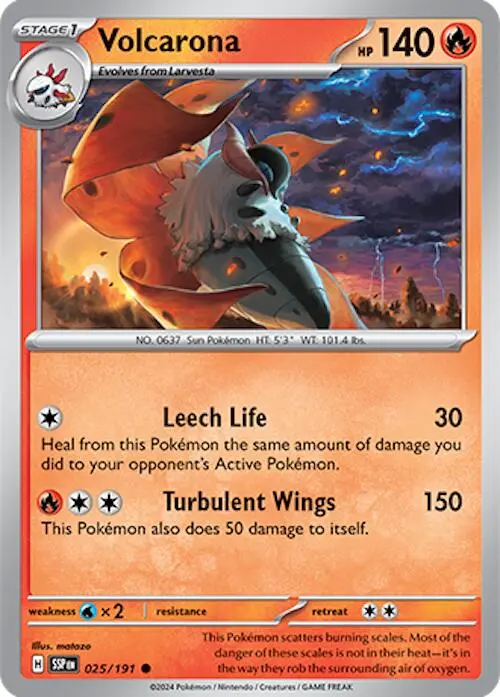 Volcarona (025/191) [Scarlet & Violet: Surging Sparks] 1