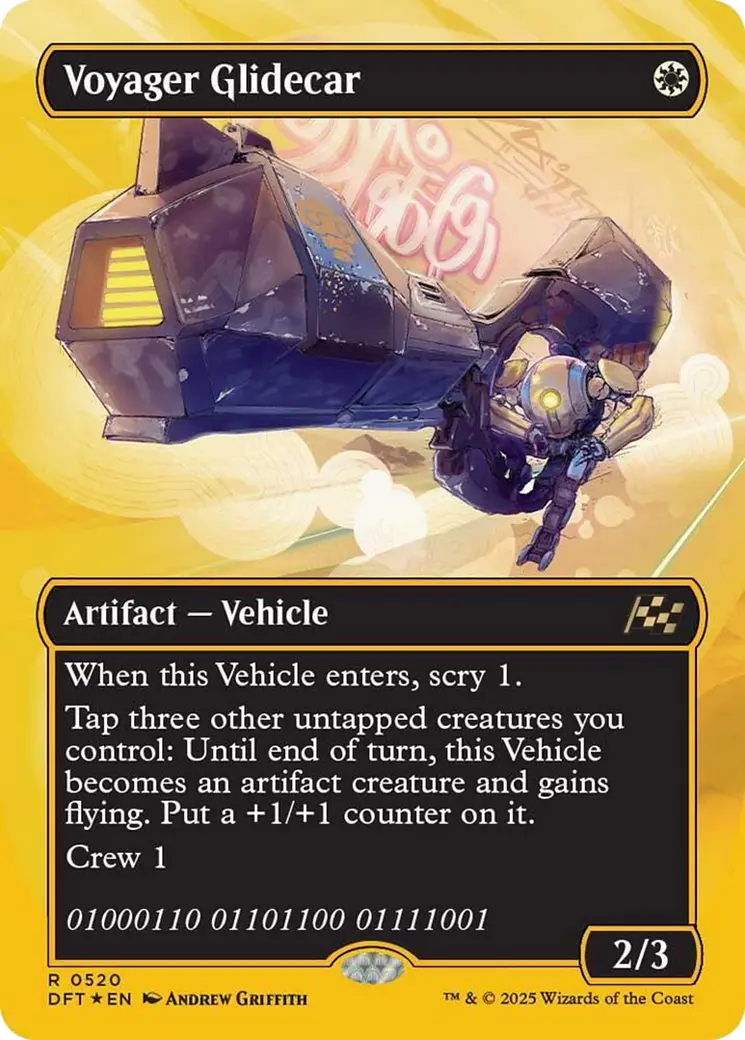 Voyager Glidecar (Borderless) (First-Place Foil) [Aetherdrift] 1
