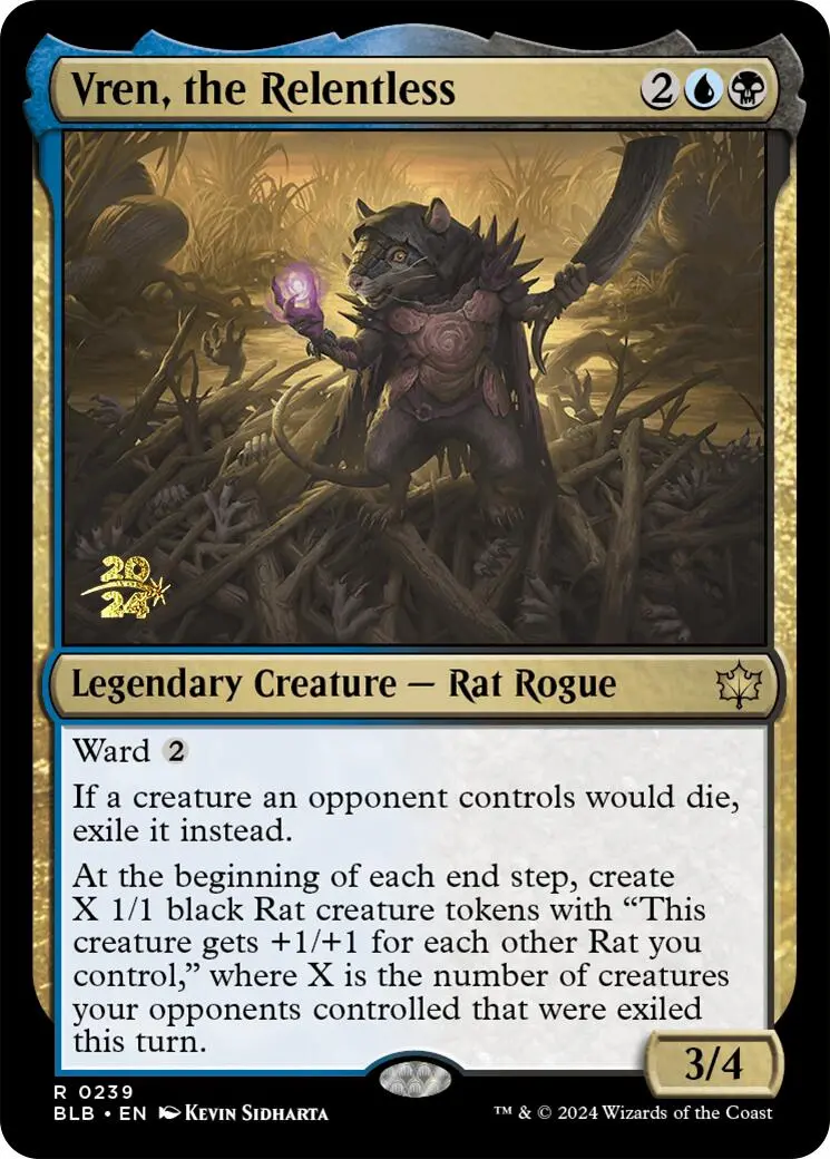 Vren, The Relentless [Bloomburrow Prerelease Promos] 1