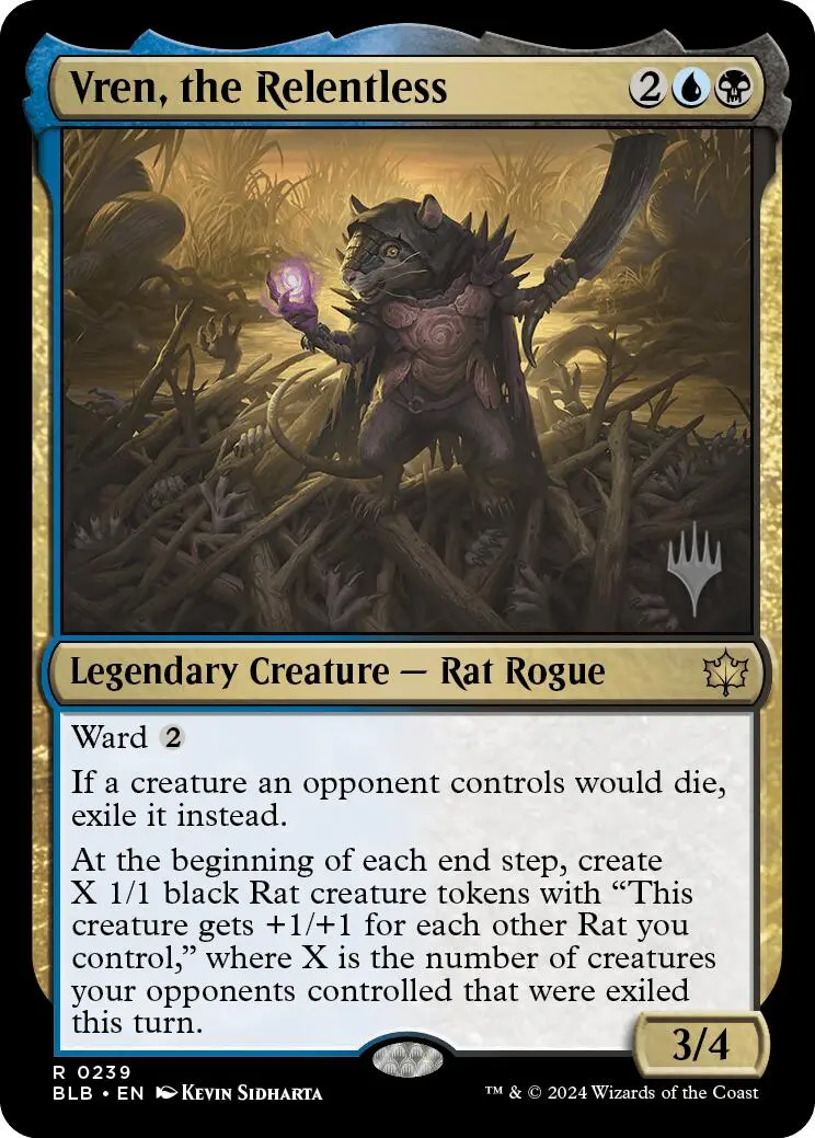 Vren, The Relentless (Promo Pack) [Bloomburrow Promos] 1