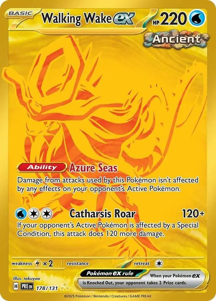 Walking Wake Ex (178/131) [Scarlet & Violet: Prismatic Evolutions] 1