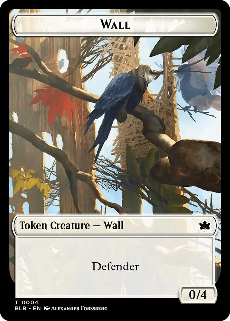 Wall // Intrepid Rabbit Double-Sided Token [Bloomburrow Tokens] 1
