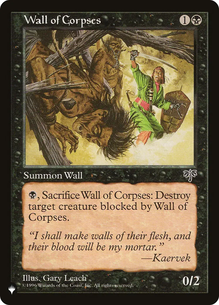 Wall Of Corpses [The List] 1
