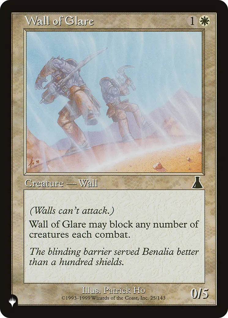 Wall Of Glare [The List] 1