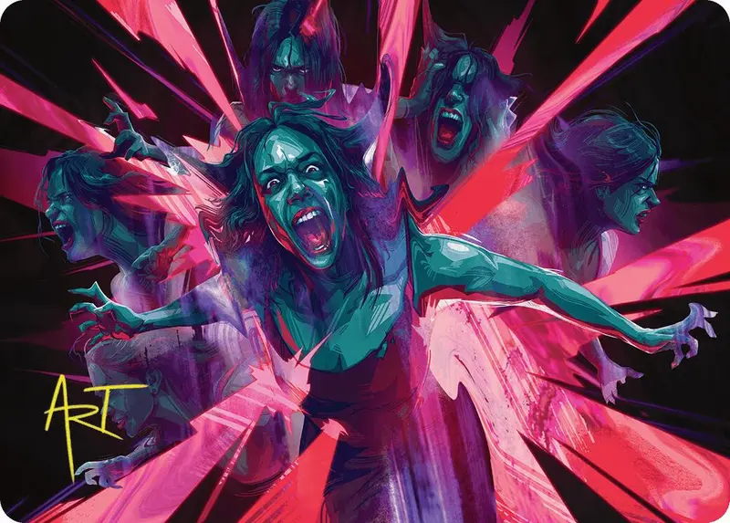 Waltz Of Rage Art Card (Gold-Stamped Signature) [Duskmourn: House Of Horror Art Series] 1