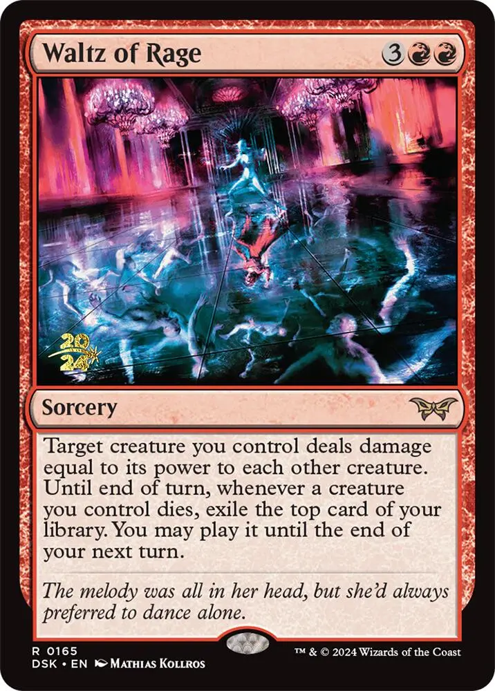 Waltz Of Rage [Duskmourn: House Of Horror Prerelease Promos] 1