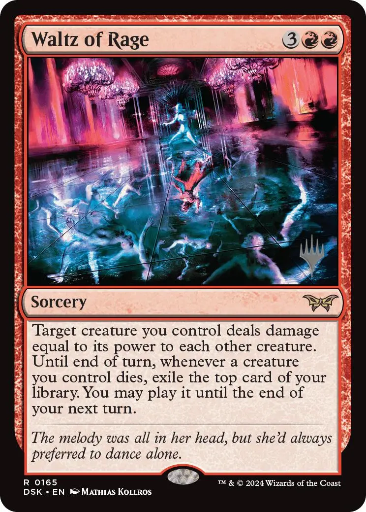 Waltz Of Rage (Promo Pack) [Duskmourn: House Of Horror Promos] 1