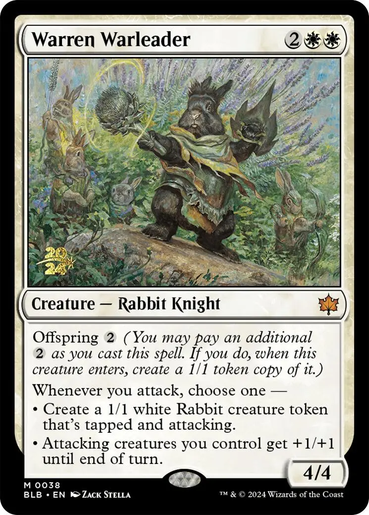 Warren Warleader [Bloomburrow Prerelease Promos] 1