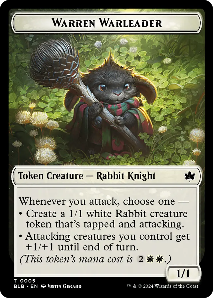 Warren Warleader Token [Bloomburrow Tokens] 1