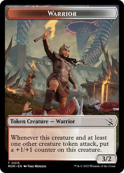 Warrior // Phyrexian Hydra (0012) Double-Sided Token [March Of The Machine Tokens] 1