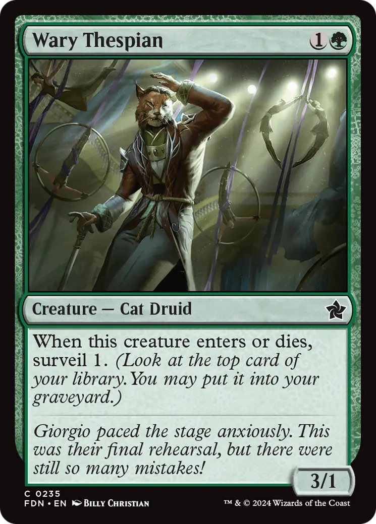 Wary Thespian [Foundations] 1